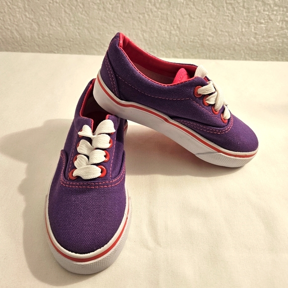 NEW!! Purple with pink trim sneakers!! - Picture 1 of 6